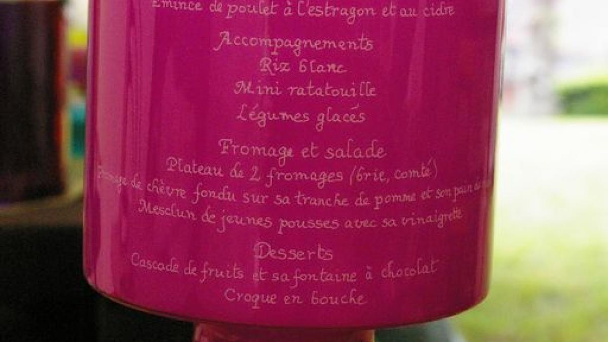 Lampe rose personnalisee pour le mariage de flo